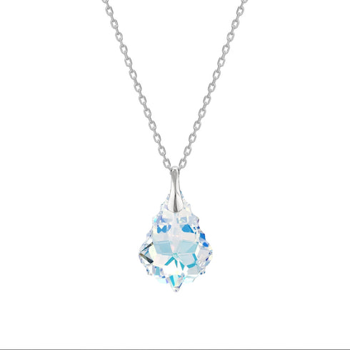 Sudraba kulons "Baroka V (Aurora Borealis)" ar Swarovski™ kristāliem